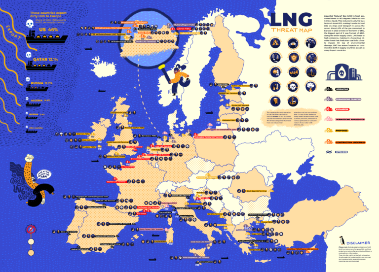 LNG Threat Map - Food & Water Action Europe